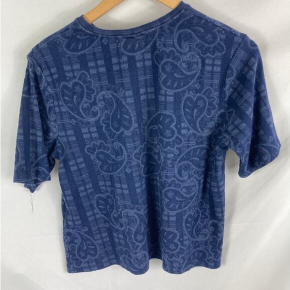 Topshop Paisley Print Knit Tshirt Size 8 - Picture 5 of 5